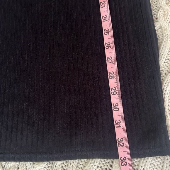 Boohoo Black Ribbed Long Sleeve Stretch Dress - Picture 6 of 7